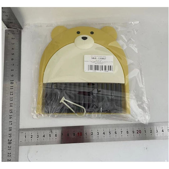 Besen Kehrschaufel Set Flippy Büro Aus Pp Bär Modell 23,5 X 18 Cm Gelb
