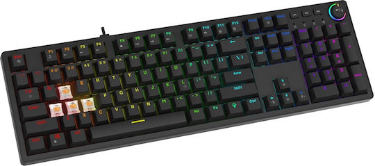 Savio Gaming Tastatur mit Outemu Pfirsich Stumm Schaltern und RGB-Beleuchtung (Englisch US)