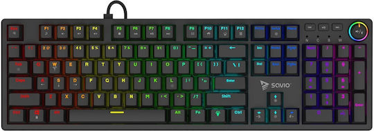 Savio STYX Gaming Tastaturenset mit Outemu Blau Schaltern und RGB-Beleuchtung (Englisch US)