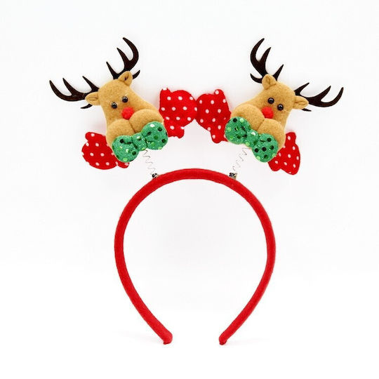Dekorative Krone Flippy Weihnachtsbekleidungsaccessoires 12 X 25 Cm Rentier Geweih Muster Einheitsgröße Rot Braun
