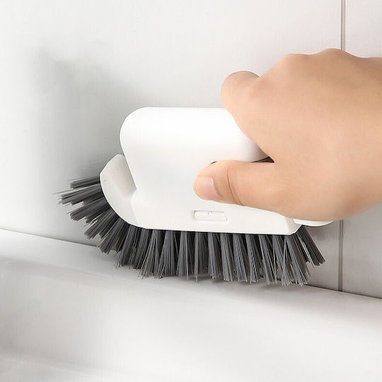 Flippy Perie De Curățare Multifuncțională 3 În 1 Pentru Bucătărie Vase Geamuri Cap Detașabil 9x15x2.5 Cm Gri