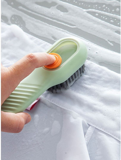 Perie Curățare Pantofi Recipient Detergent Flippy Perie Multifuncțională Pantofi Spălare Peri Moi Fără Deteriorare 17,3 X 4,5 X 6 Cm Culoare Verde