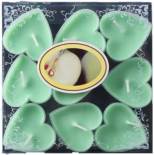 Lumânări Mici Aromatice În Culoare Verde Până La 4 Ore Timp De Ardere 9 Bucăți