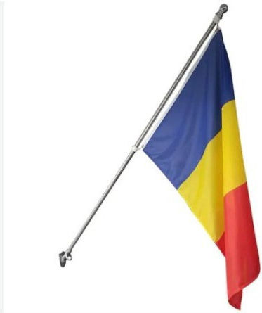 Flag of Romania Polyester with a stake 150x90cm