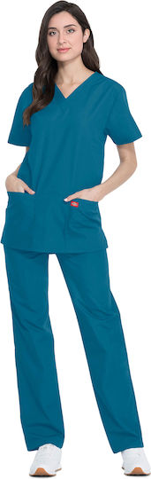 Dickies Unisex Σετ Ιατρικό Παντελόνι και Μπλούζα από Βαμβάκι και Πολυεστέρα