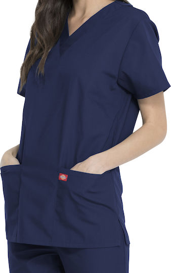 Dickies Unisex Σετ Ιατρικό Παντελόνι και Μπλούζα Navy Μπλε από Βαμβάκι και Πολυεστέρα