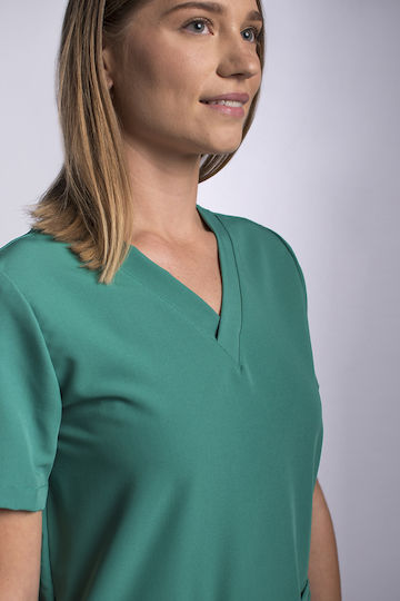 Numascrubs Women's Green Medical Blouse