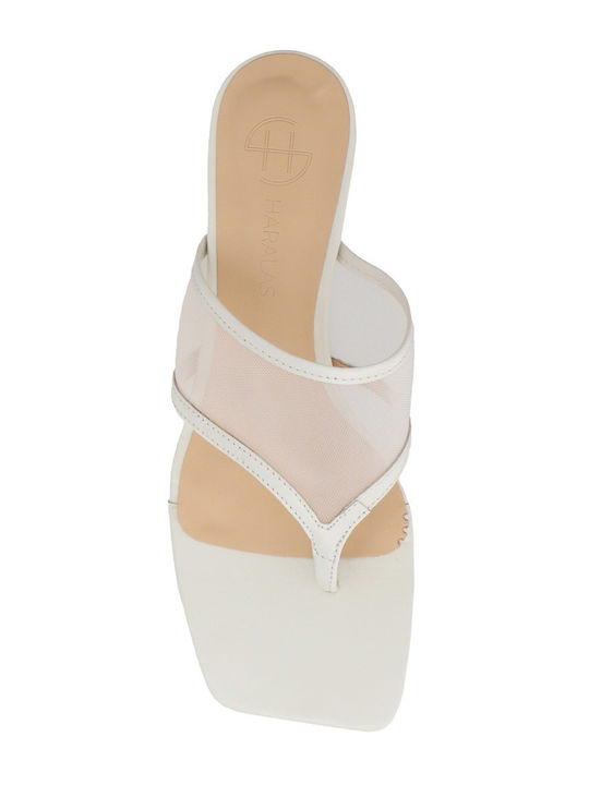 Leder Sandalen Beige