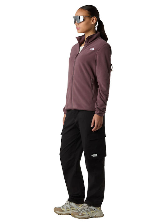 Glacier Women's Cardigan with Zipper Tawny, Purple