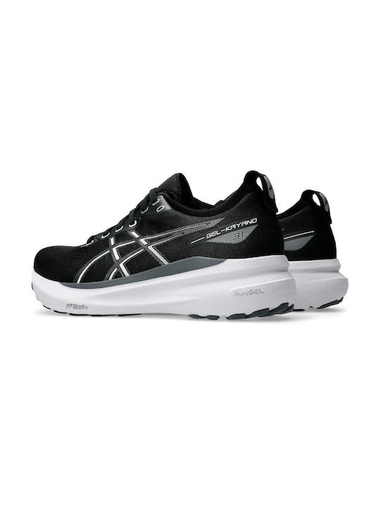 Gel-Kayano 31 Herren Sportschuhe Laufen Schwarzes / Weiße