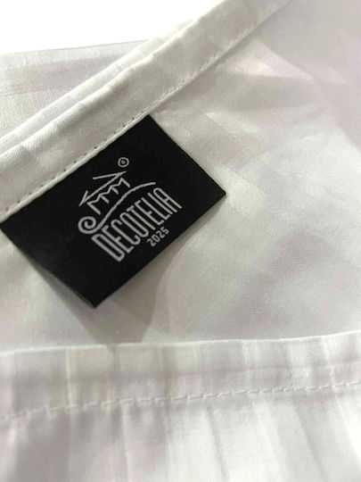 Decotelia Hotel Bettlaken Satin Stripe Angepasst 80% Baumwolle 220 Tc 240x280