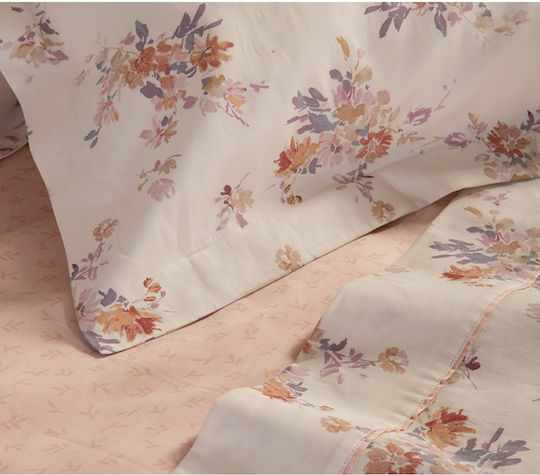 Nef-Nef Homeware Duvet Queen 240x230cm Lefebr Ecru/rose 300 GSMGsm