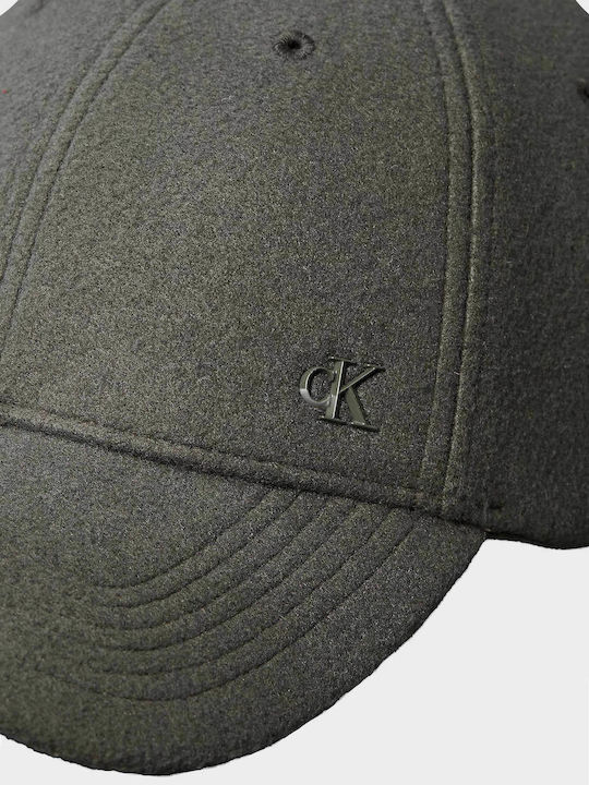 Calvin Klein Felt Signature Logo Hardware Cap Dark Grey Καπέλα Male Dark Grey Lv04d5054g-n3z Calvin Klein Felt Signature Logo Hardware Cap Dark Grey Καπέλα Male Dark Grey Lv04d5054g-n3z