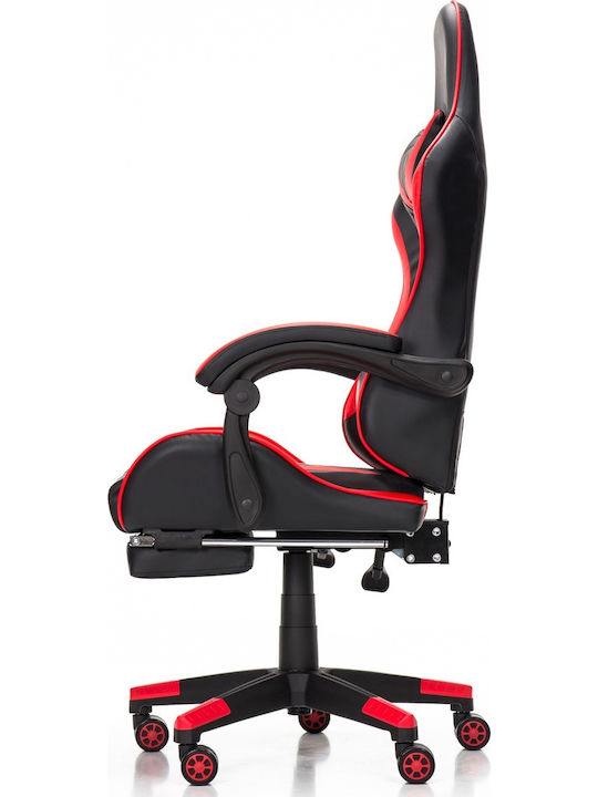 Gaming Chair with Footrest Red