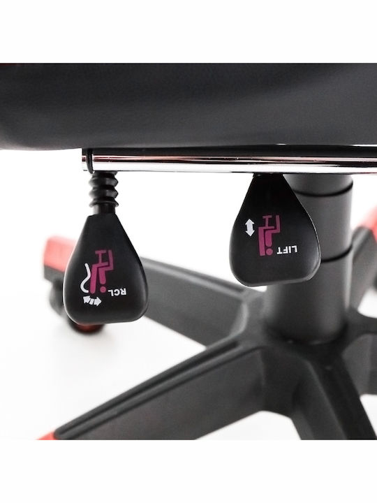 Gaming Chair with Footrest Red