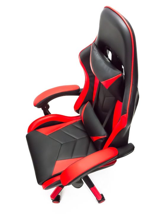 Gaming Chair with Footrest Red