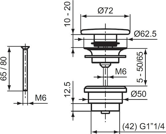 Ideal Standard Βαλβίδα Λευκή