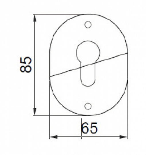 Disec KT036 Interior Rosette Cylinder Lock