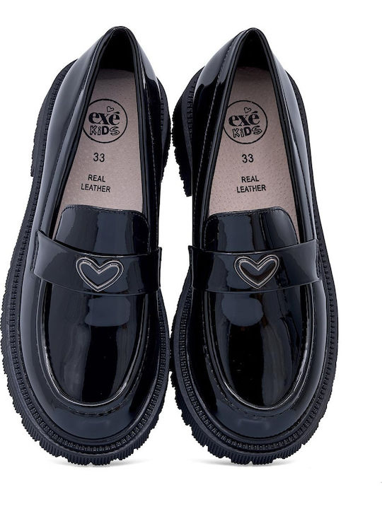Patent Leather Moccasins Black