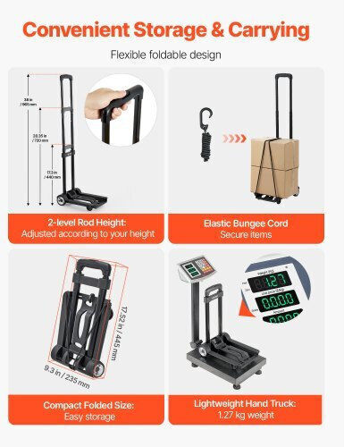 Vevor Lifting & Pulling Equipment Cart Black