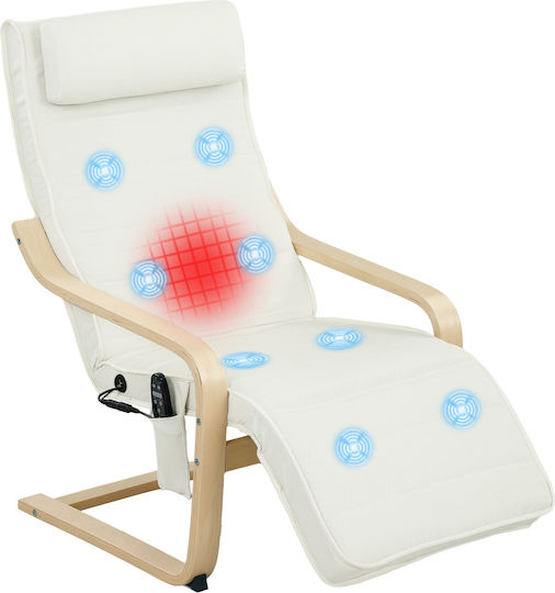 Relax με Υποπόδιο 67x95x101cm Εκρού Relax με Υποπόδιο 67x95x101cm Εκρού