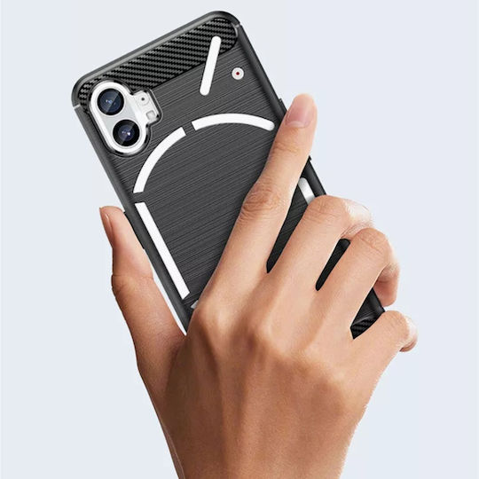 Back Cover Silicon Negru (Nothing Phone 1)