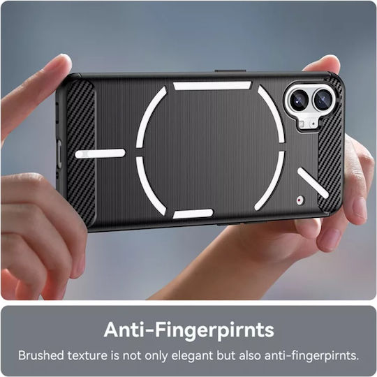 Back Cover Silicon Negru (Nothing Phone 1)