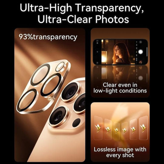 Joyroom Προστασία Κάμερας Tempered Glass Διάφανο για το iPhone 17 Pro