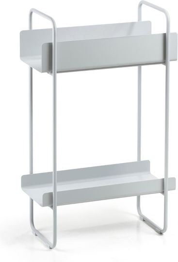 Metal Console Table Soft Grey L48xW24.2xH77.7cm