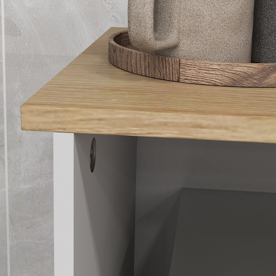 Μπουφές από Ξύλο Λευκός 80x35x97cm