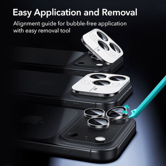 ESR Armorite Camera Protection Tempered Glass Transparent for the iPhone 14 Pro, 14 Pro Max, 15 Pro, 15 Pro Max, 16 Pro, 16 Pro Max, 17 Pro, 17 Pro Max