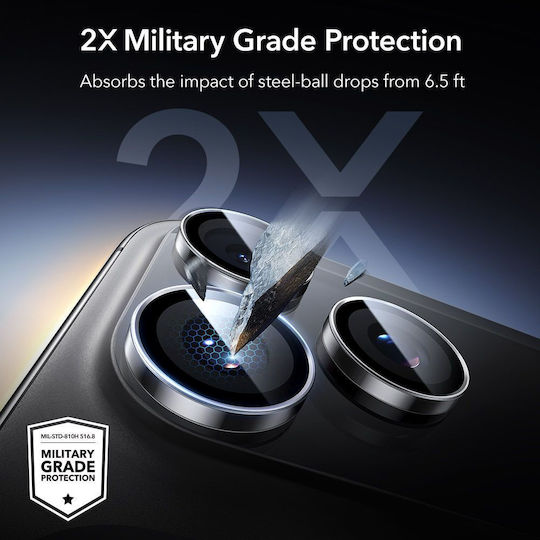 ESR Armorite Camera Protection Tempered Glass Transparent for the iPhone 14 Pro, 14 Pro Max, 15 Pro, 15 Pro Max, 16 Pro, 16 Pro Max, 17 Pro, 17 Pro Max