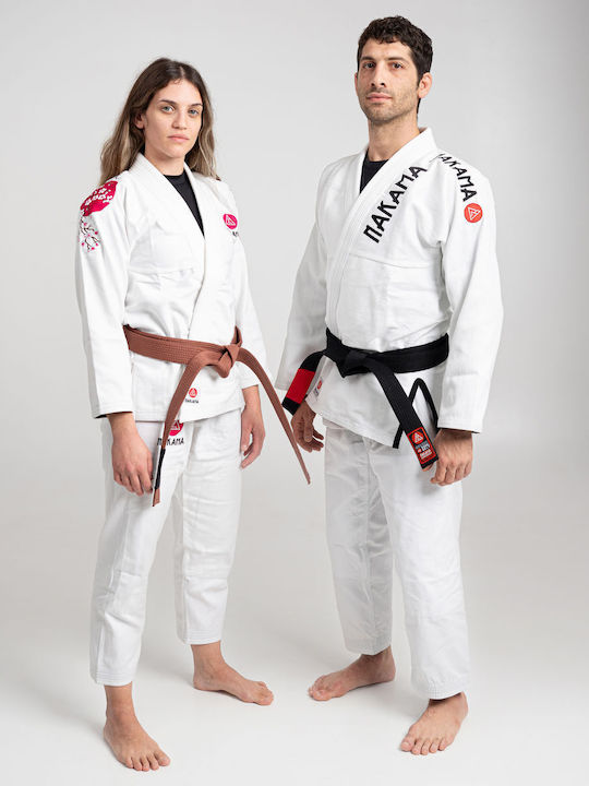 Nakama Uniform Brasilianisches Jiu Jitsu Weiß