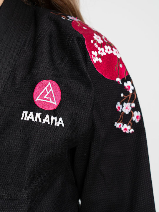 Nakama Uniform Brasilianisches Jiu Jitsu Schwarz