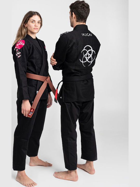 Nakama Uniform Brasilianisches Jiu Jitsu Schwarz