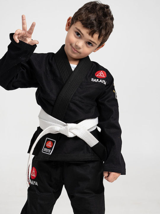 Nakama Παιδική Στολή Brazilian Jiu Jitsu Μαύρη