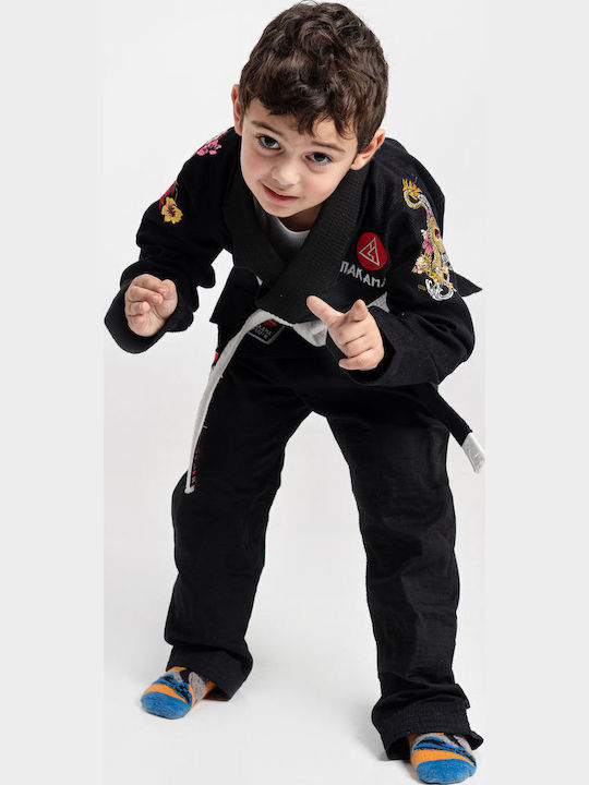 Nakama Παιδική Στολή Brazilian Jiu Jitsu Μαύρη