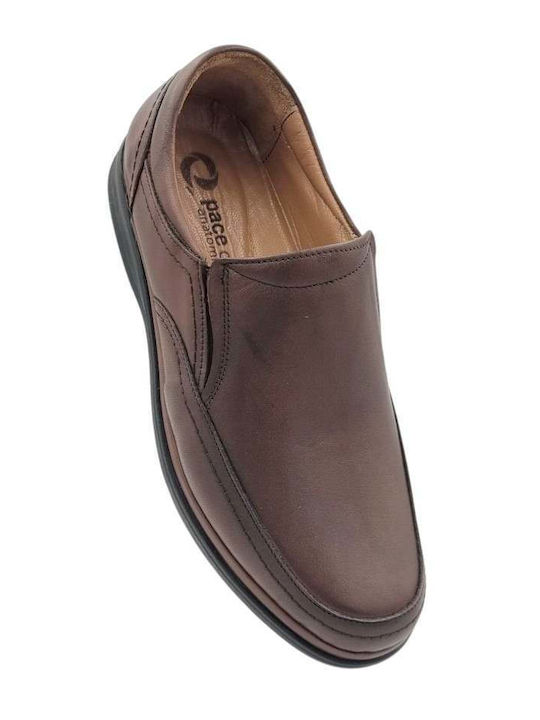 5894 Men's Leather Casual Shoes Tabac Brown