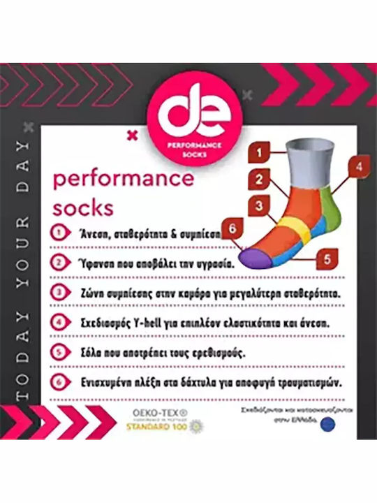 Desocks Running Κάλτσες Τιρκουάζ 1 Ζεύγος