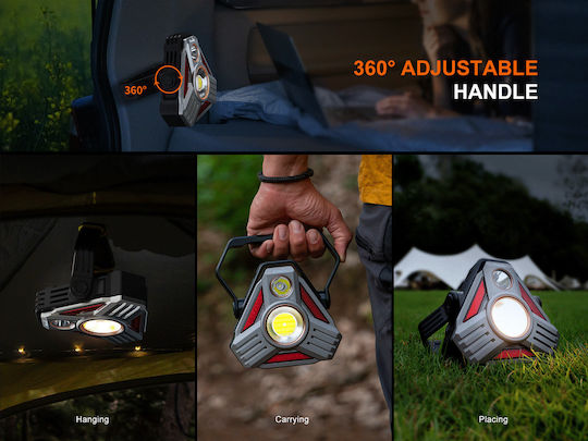 Fenix Προβολέας Εργασίας Επαναφορτιζόμενος LED IP66 με Φωτεινότητα έως 5500lm