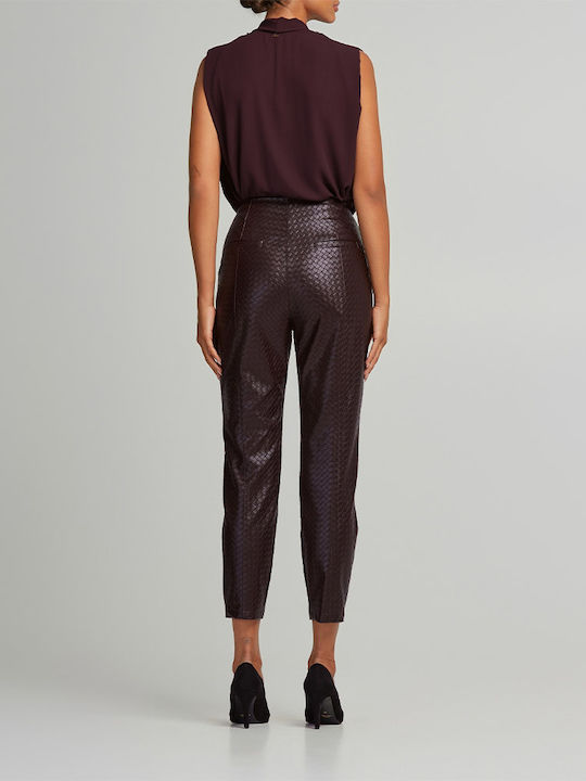 Дамско Текстил Capri Панталон Dark Cherry