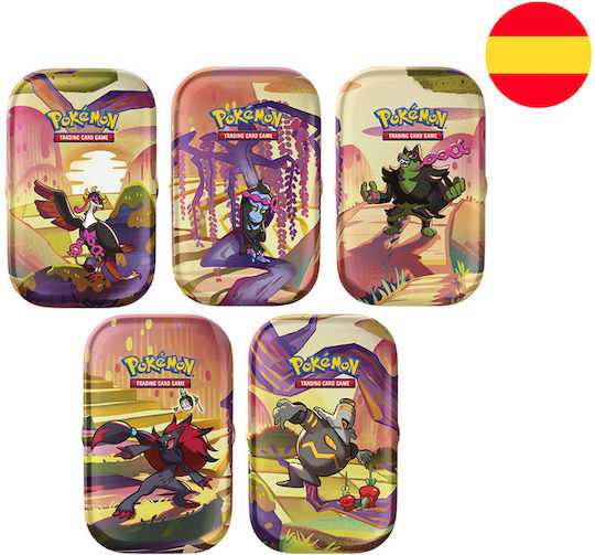 Spanish Pokemon Sv6 Tin Mini Assorted Collectibles Trading Card Game 10 Pcs