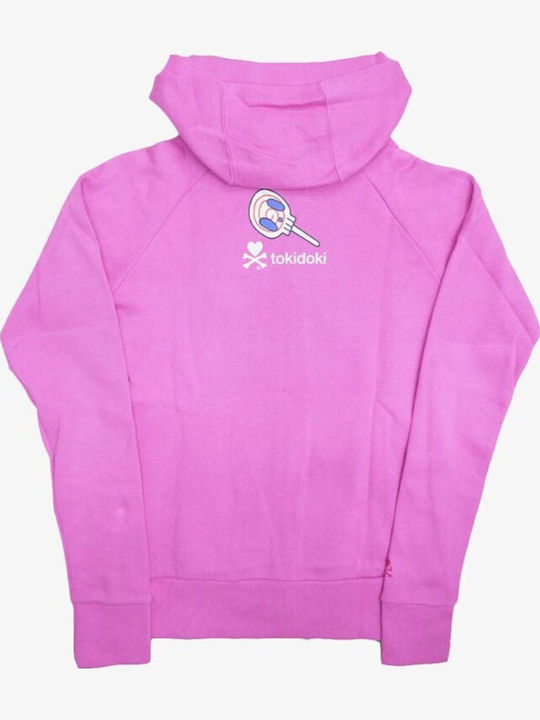 Women's Sweatshirt Jacket Hooded Pink
