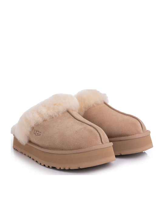Disquette Closed Women's Slippers Beige