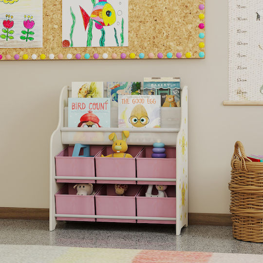 Aiyaplay Toy Storage System made of Wood Pink 63x30x71cm 1pcs
