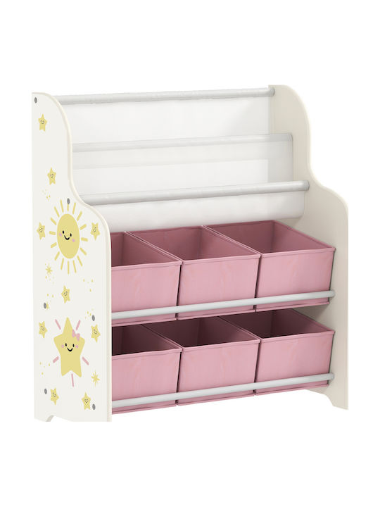 Aiyaplay Toy Storage System made of Wood Pink 63x30x71cm 1pcs