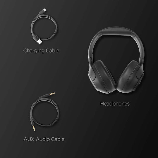 Spigen Wireless / Wired Over Ear Headphones Black