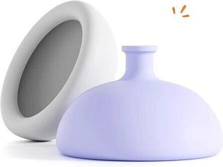 Therapeutic Spit Device Flippy Chest Therapy Suction Cup Burping Device Adults Children 10 x 6.5 cm Silicone White
