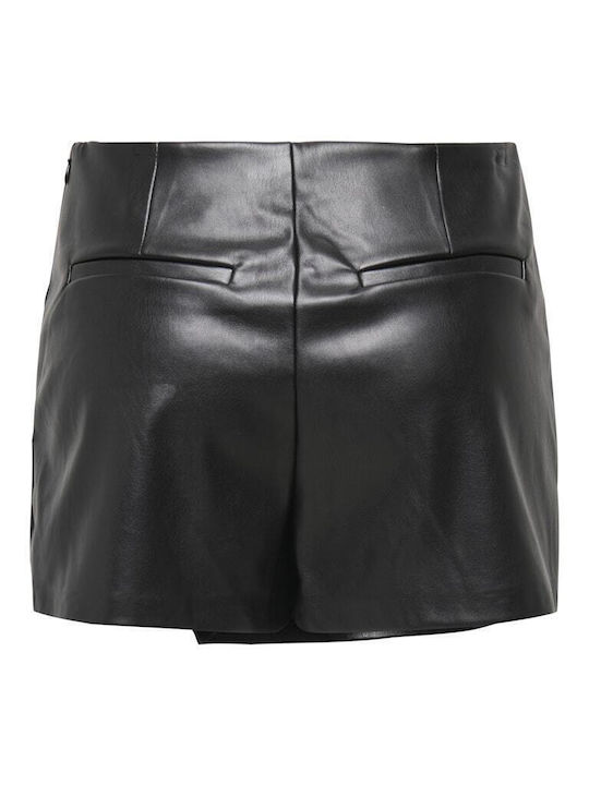 Mist Leather Mini Skirt Envelope Black