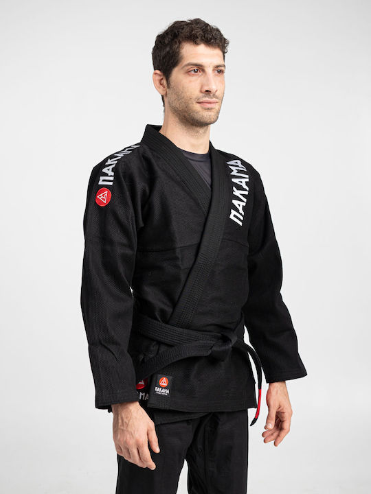 Nakama Uniform Brasilianisches Jiu Jitsu Schwarz
